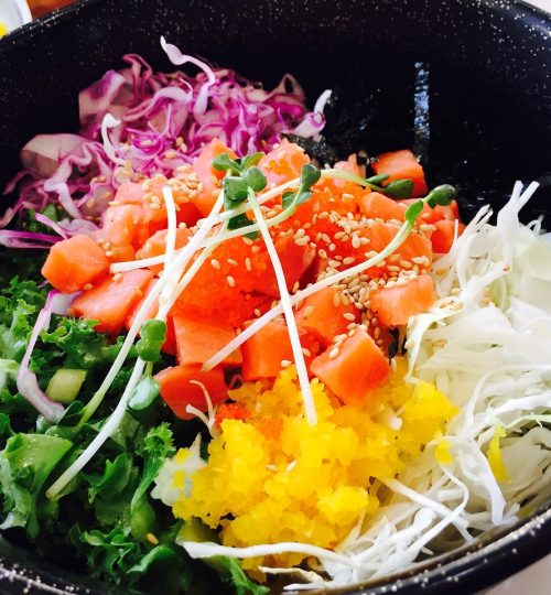food, sashimi rice, salmon sashimi rice bowl-908745.jpg